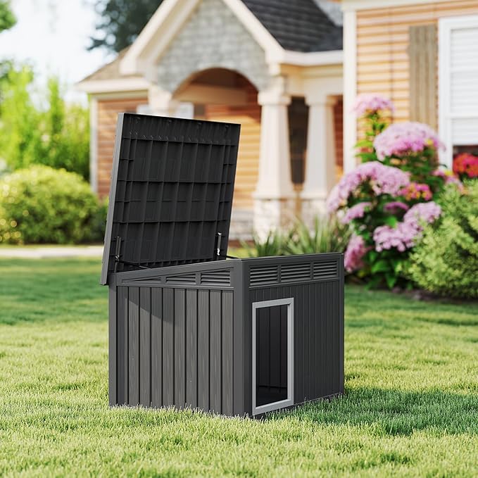 Fancyango Large Dog House with Removable Roof - Image 8