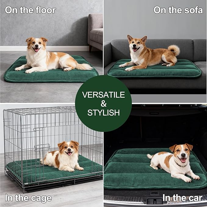 Dog Bed Mat, Reversible Dog Crate Pad - Image 8