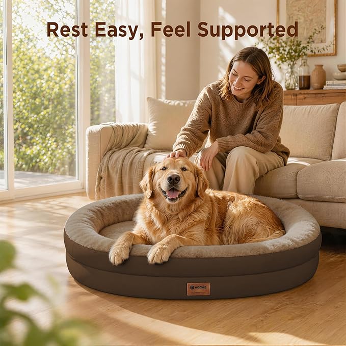Orthopedic Jumbo Dog Bed for Extra Large Dogs, Giant Waterproof Dog Bed for - Image 6