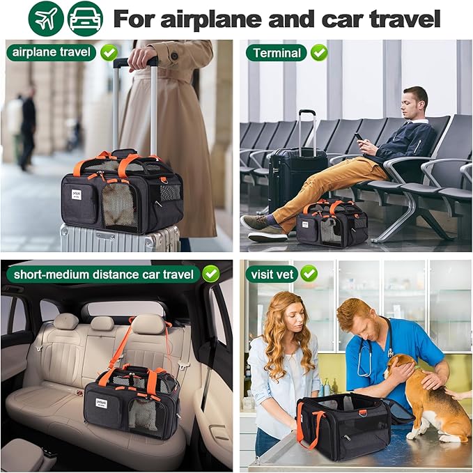 pidipiti 17x13x8 Frontier Allegiant Breeze Airlines Approved top Expandable pet - Image 6
