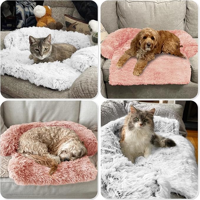 GGIB Calming Dog Bed Fluffy Plush Dog Mat - Image 7