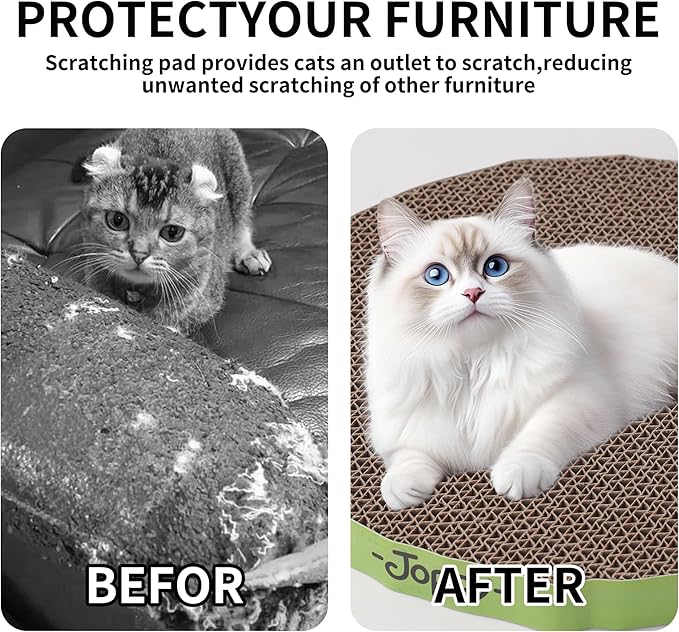 Round Cat Scratcher Replacement Pads -Circle Scratcher Pad Cardboard Cat - Image 5