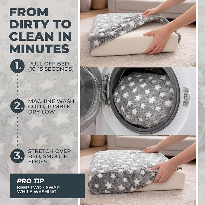 Youyole Large Washable Dog Bed Cover Replacement Waterproof Rectangle Bed Cover - Image 6