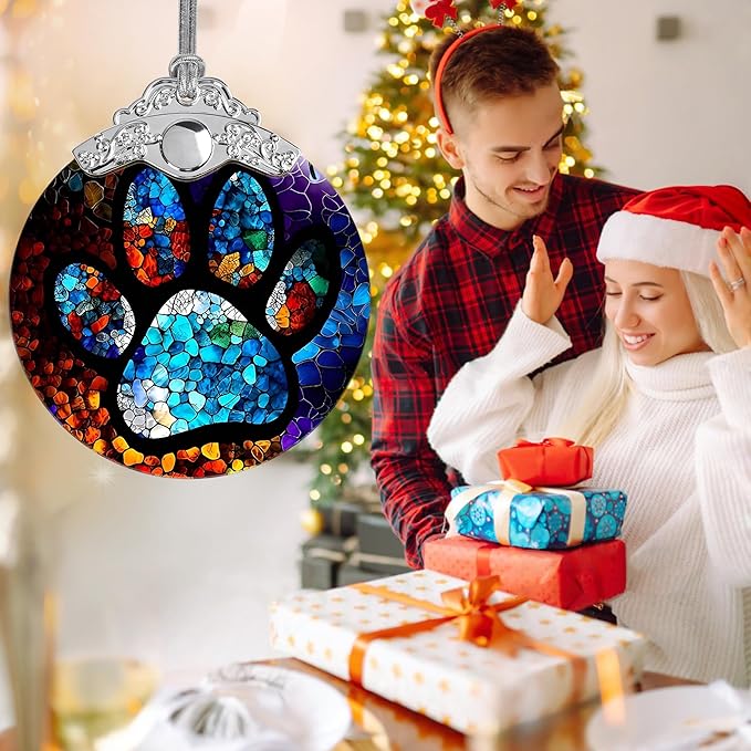 Stained Glass Christmas Ornaments, Jocidea Pet Ornaments - Image 7