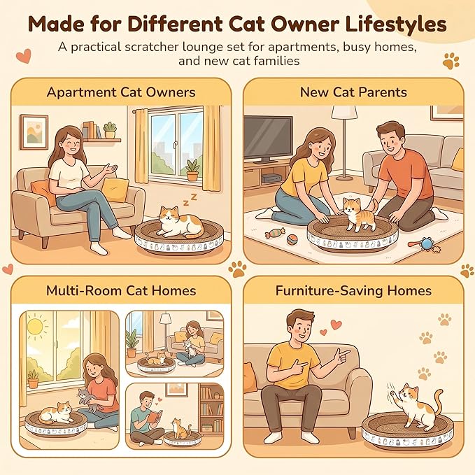 PatiencET Oval Cat Scratcher Lounge - Image 7