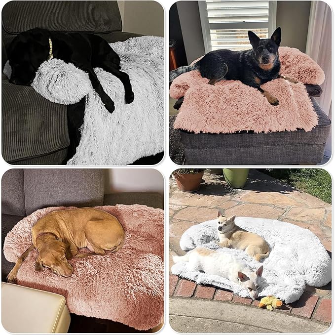 GGIB Calming Dog Bed Fluffy Plush Dog Mat - Image 7