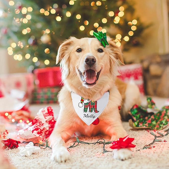 Personalized Christmas Dog Bandanas - Image 7