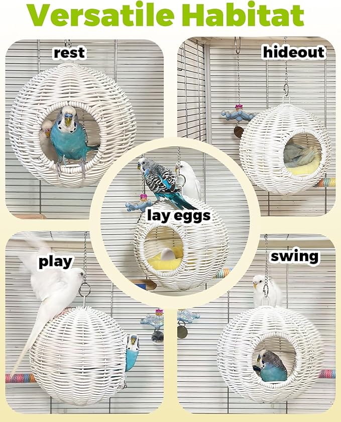 Chewproof Steel Frame Bird Nest - Image 6