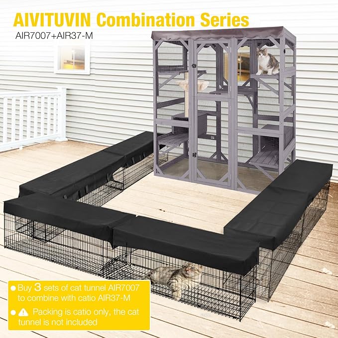 Aivituvin Catio Cat Enclosure Large Window Cat House - Image 9
