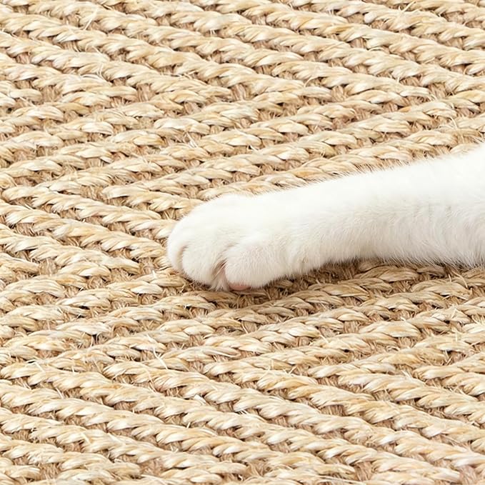 Graciadeco Cat Scratcher Mat 23.6" x 15.7" Sisal Rope 2 Packs Cat Scratch - Image 7