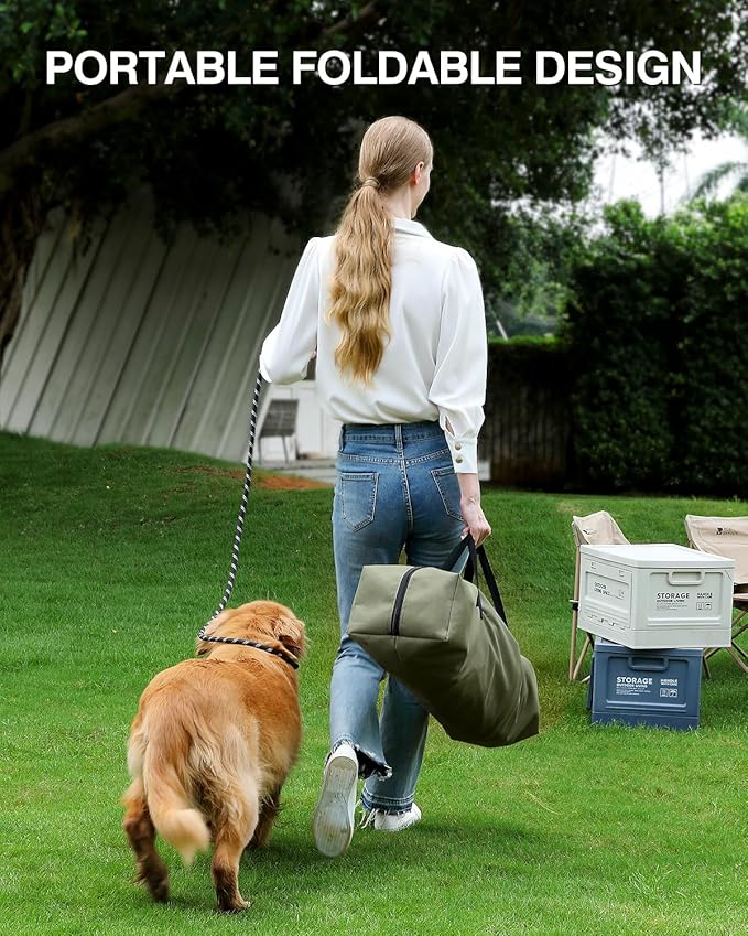 Veraste 42" L x 31" W x 31" H Collapsible Travel Dog Crate, Quick-Setup - Image 7