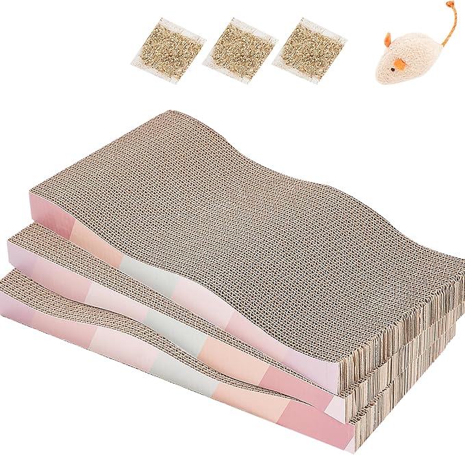 SIDAZON Cat Scratching Pads Cardboard Cat Scratchers - Image 7