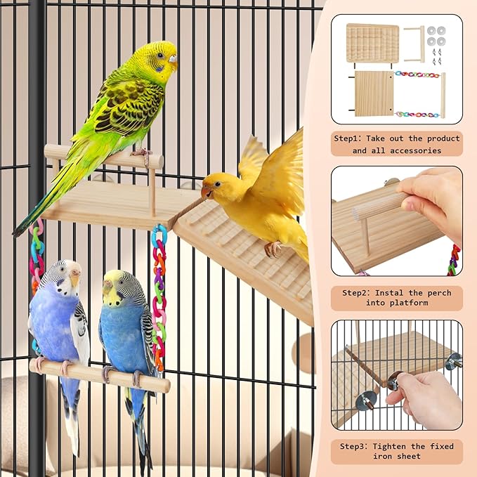 Bird Perches Platform Swing - Image 7