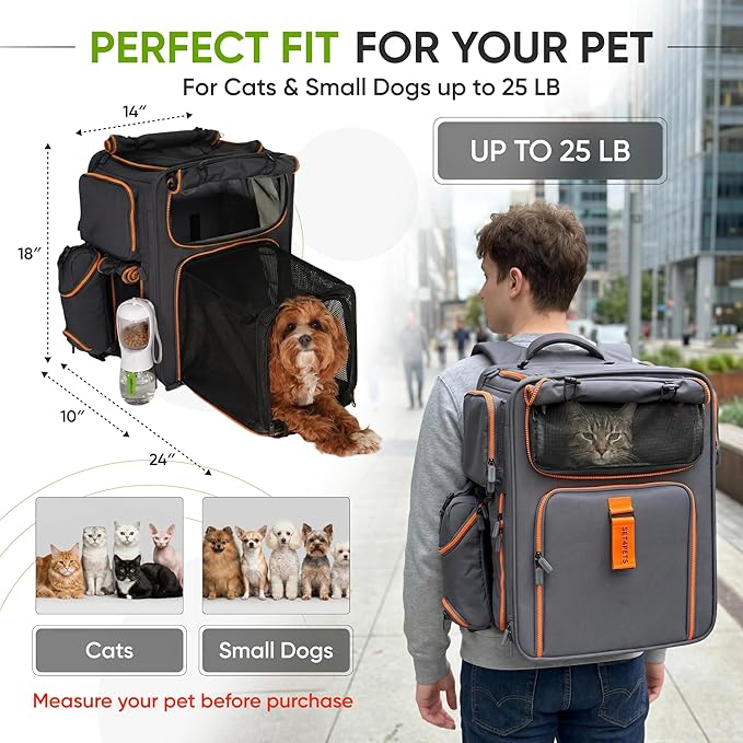 Premium Expandable Cat Carrier Backpack - Image 8