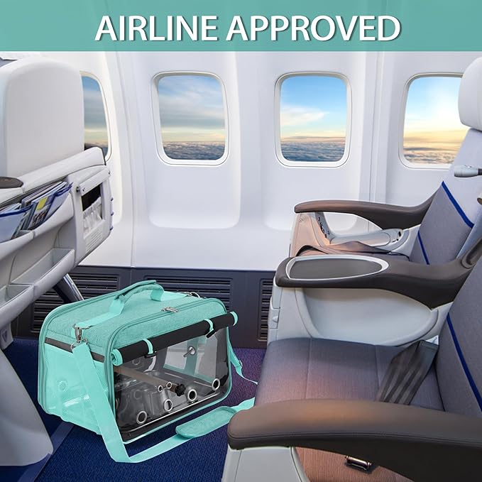 Sanmoncare Airline Approved Bird Carrier, Indestructible Stainless Steel Mesh - Image 6