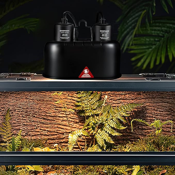 DXOPHIEX Nano Reptile Heat Lamp Max 40W Dual Reptile Light Fixture - Image 6