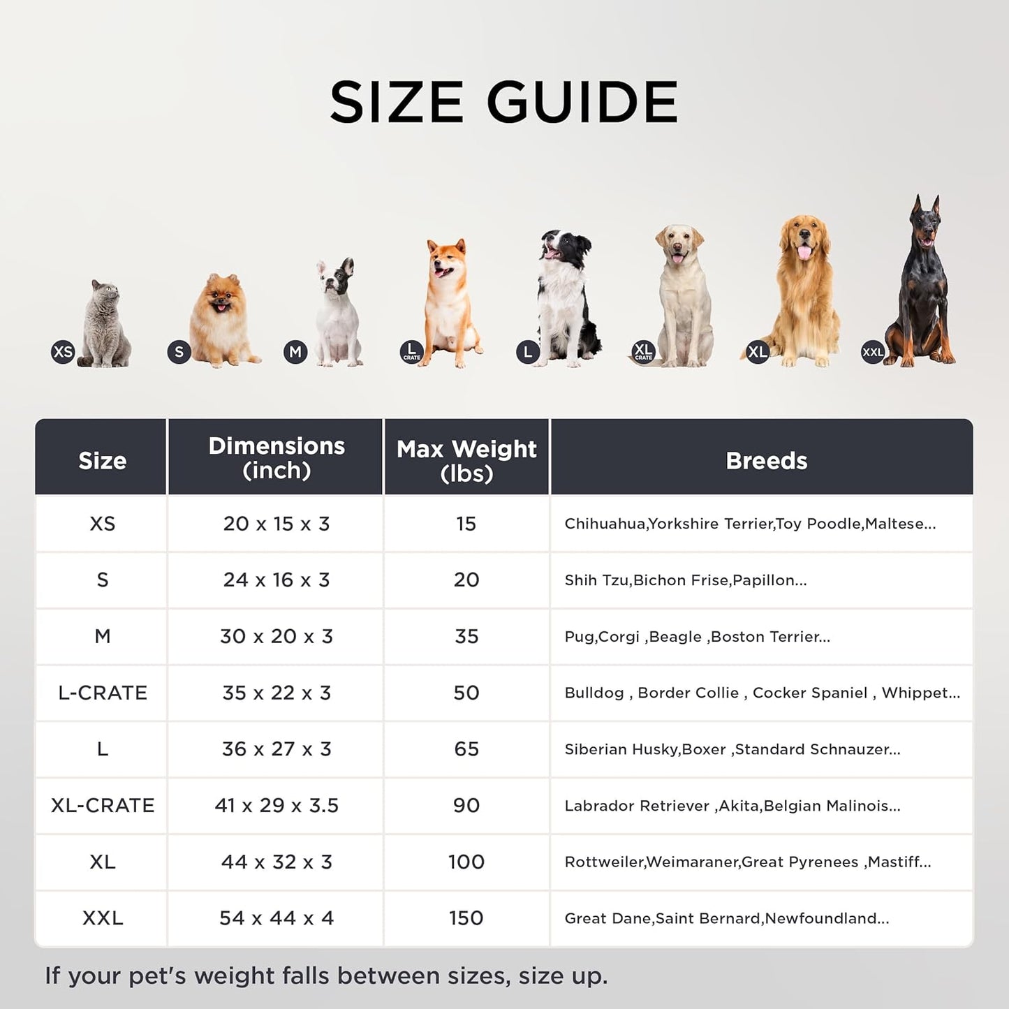 Bedsure Dog Bed Medium Size Dog - Orthopedic Waterproof Puppy Beds with Removable Washable Cover, Egg Crate Foam Pet Mat, Suitable for Pet Up to 35 lbs