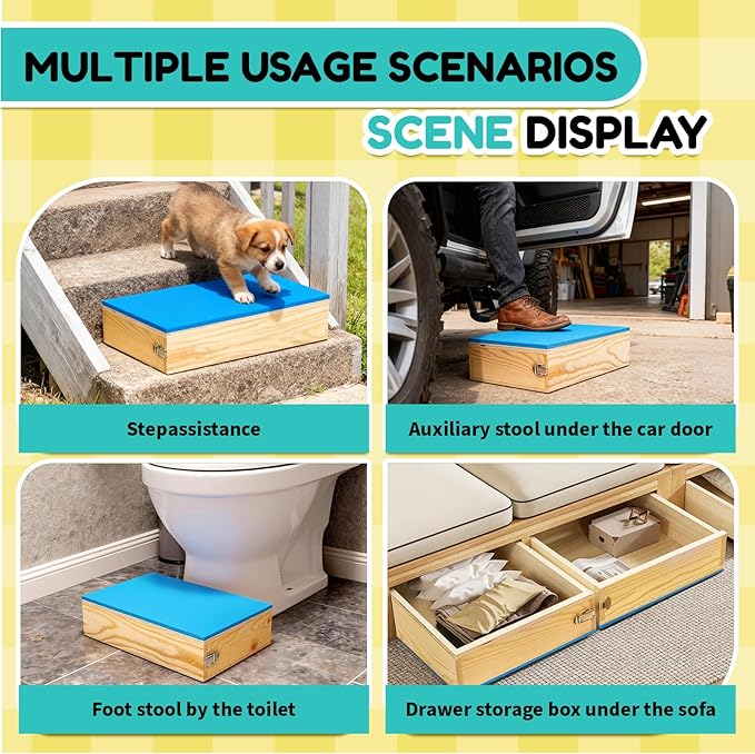 2 PCS Connectable Wooden Dog Training Platform Non-Skid Dog Place Boards - Image 8