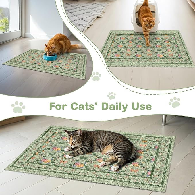 Unicorn Catcher 33x22 inches Cat Litter Mat Non-Slip Bottom Litter Box Mat - Image 7