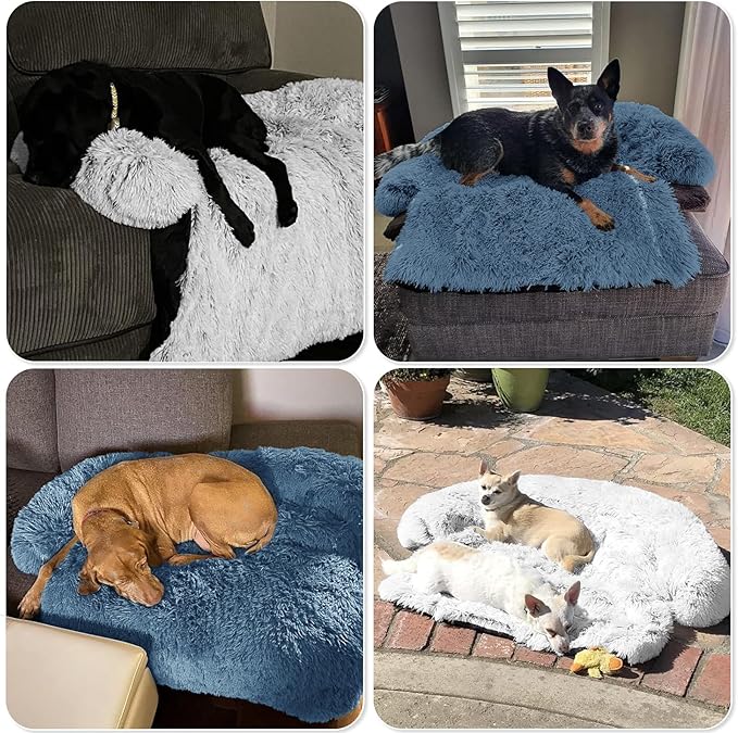 GGIB Calming Dog Bed Fluffy Plush Dog Mat - Image 7