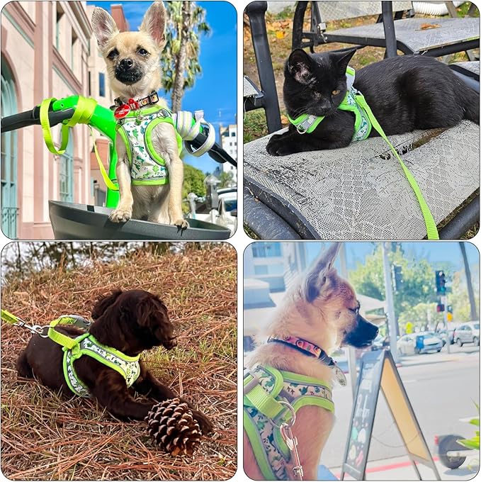 Step in Dog Harness and Leash Set, Flower Adjustable Easy Walk Puppy Harnesses - Image 6