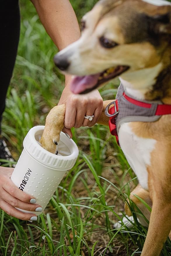 Dexas MudBuster Portable Dog Paw Cleaner, Bright White Special Edition - Image 6