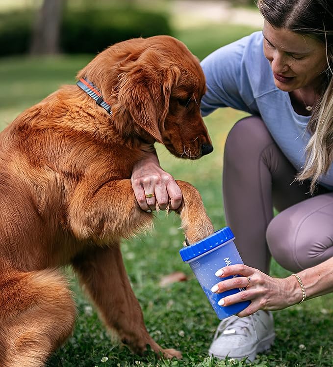 Dexas MudBuster Medium Dog Paw Cleaner, Pro Blue, Fits 1.5"-2.5" Wide Paws - Image 5