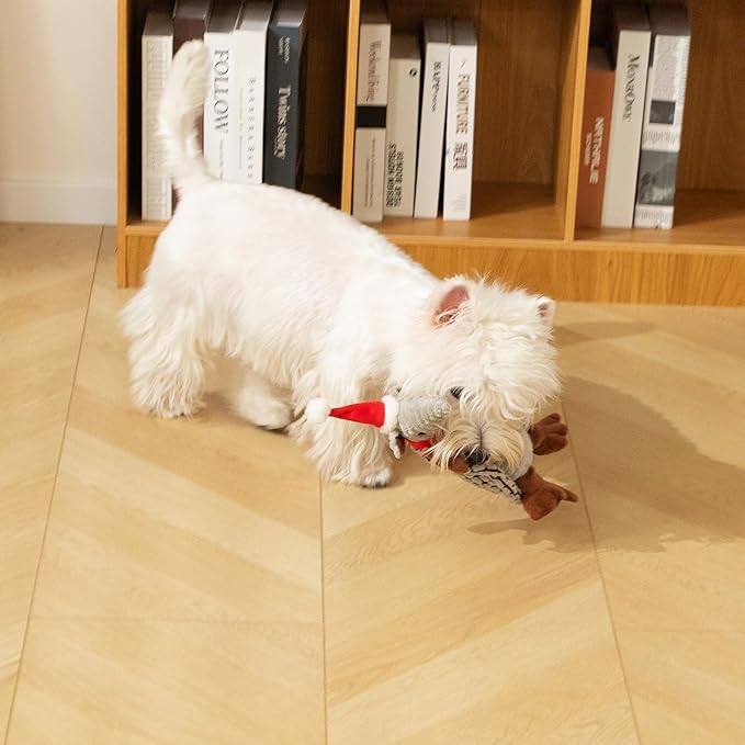 Hollypet Plush Dog Squeaky Toy Stuffed Armadillo Animal Pet Puppy Chew Toys - Image 8