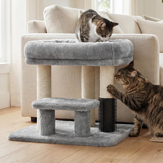 Heybly Cat Scratching Post, Small Cat Tree Tower - Image 8