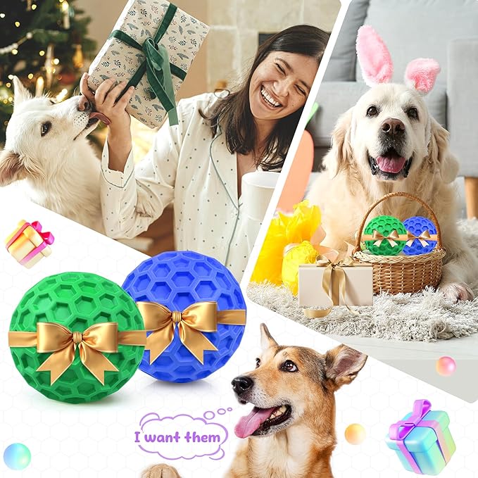 Tough Dog Chew Toys for Aggressive Chewers, Indestructible Dog Balls for - Image 8
