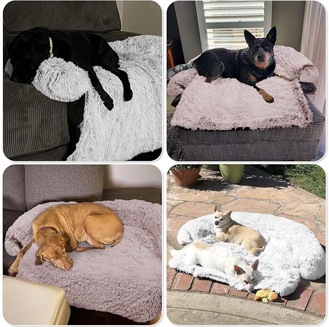 GGIB Calming Dog Bed Fluffy Plush Dog Mat - Image 7