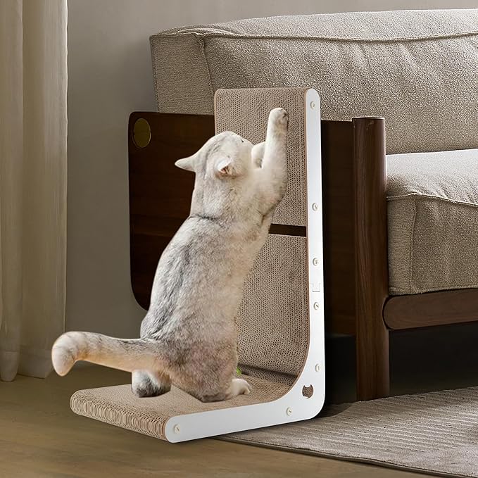 SMARTBEAN Cardboard Cat Scratcher, Vertical Cat Scratching Board, 23.6 Inch - Image 6