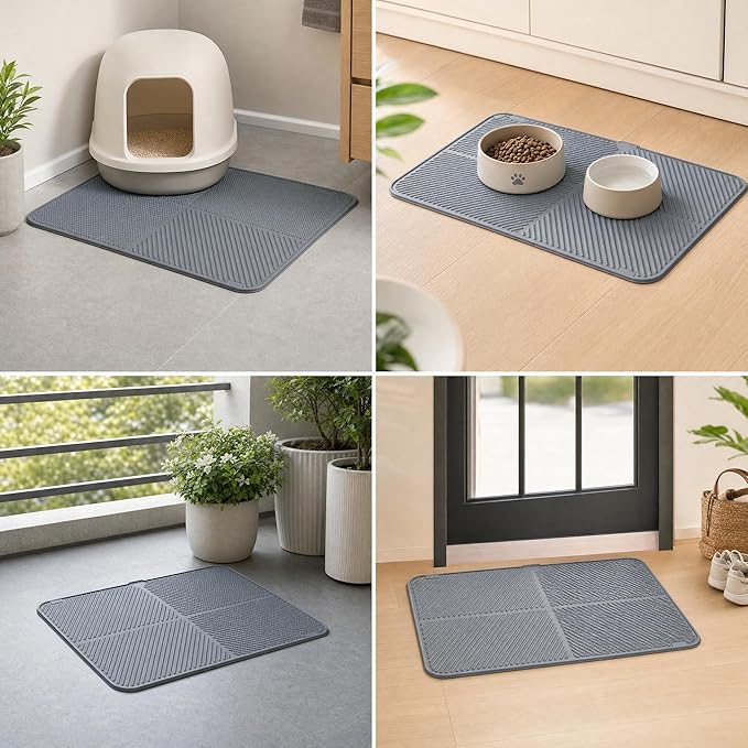 Silicone Cat Litter Mat 30" x 23", Large Cat Litter Mat - Image 7