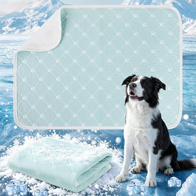 Cooling Mat for Dogs, Thin Breathable Blanket, Anti-Slip Bottom, Portable for - Image 9
