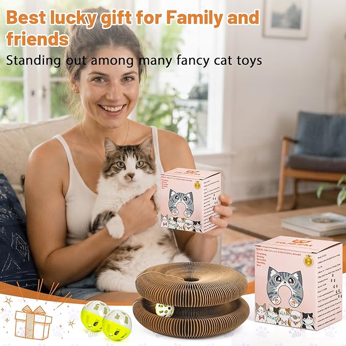Kitty Kurls Cat Scratcher Toy, Magic Organ Cat Scratching Board Toy - Image 8