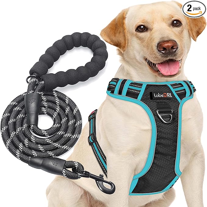 tobeDRI No Pull Dog Harness Adjustable Reflective Oxford Easy Control Medium by tobeDRI