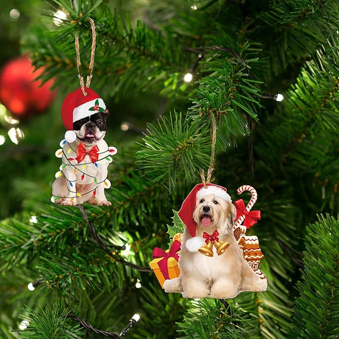 40 Pieces Dog Christmas Tree Ornament Xmas Decorations Funny Dog Lovers Gift - Image 7