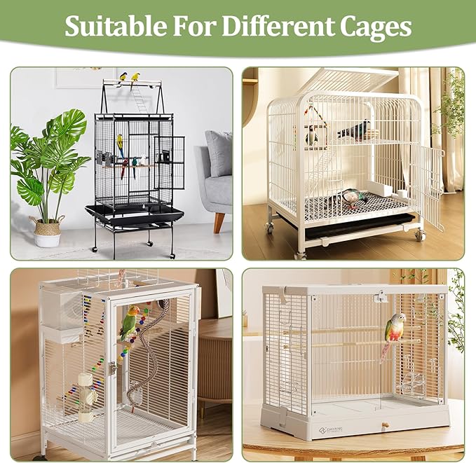 Bird Cage Cover, Bird Cage Seed Catcher, Durable Airy Nylon Mesh Net, - Image 6