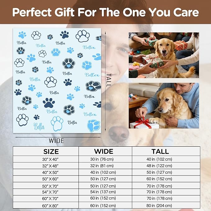 Personalized Pet Blanket with Photo & Name – Custom Dog Blankets - Image 7