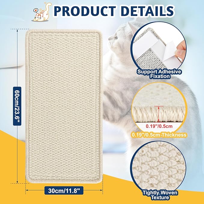 ENONCI Wall Corner Cat Scratcher | Cat Scratcher Wall Mounted - Image 7
