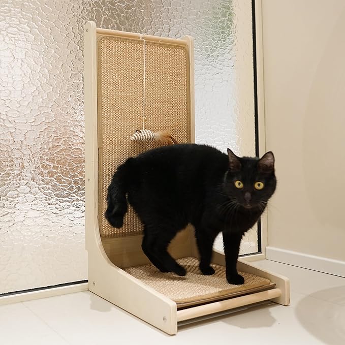 PETKARAY Cat Scratcher, Sisal Cat Scratch Pad, L Shape Scratching Board - Image 7