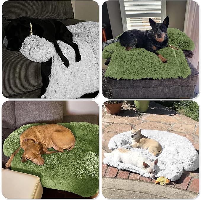 GGIB Calming Dog Bed Fluffy Plush Dog Mat - Image 7