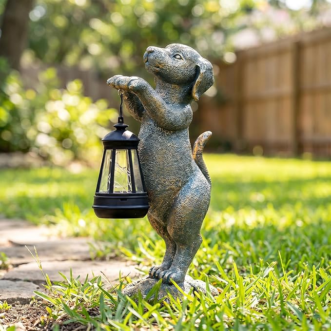 Solar Dog Garden Statue - Image 9