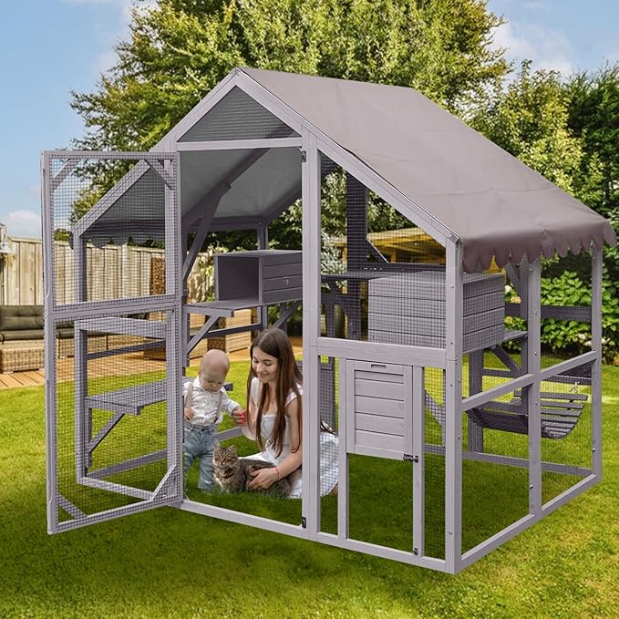 Aivituvin Catio Outdoor Cat Enclosure 28ft² Large - Image 7