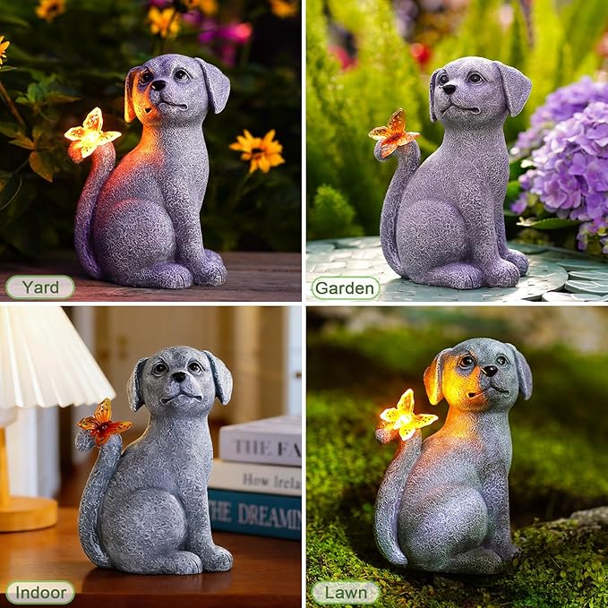 Nacome Solar Dog Outdoor Statues - Image 6