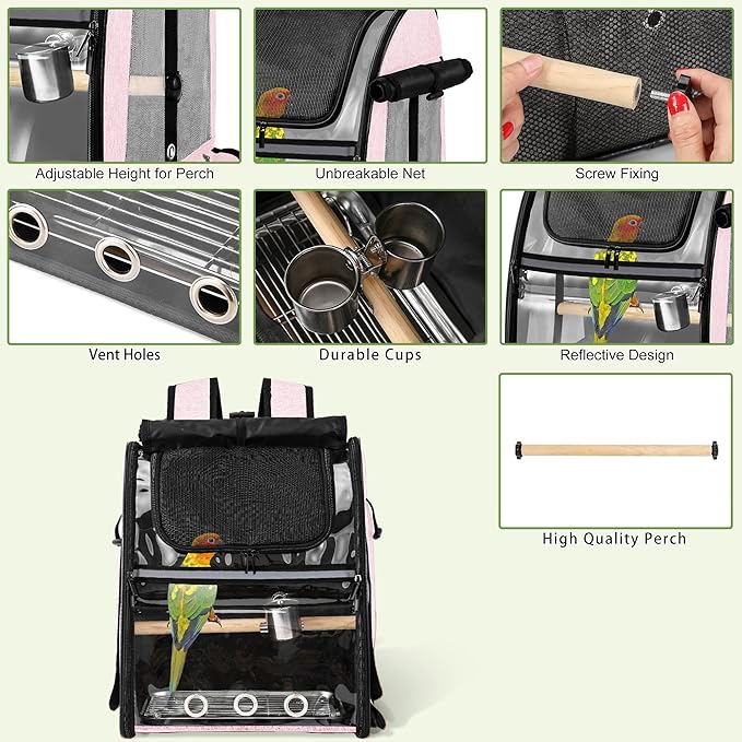 Sanmoncare Bird Carrier Backpack - Image 6