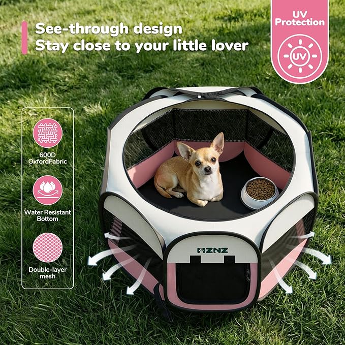 Dog Playpen, Portable Puppy Pet Crate Indoors - Image 7