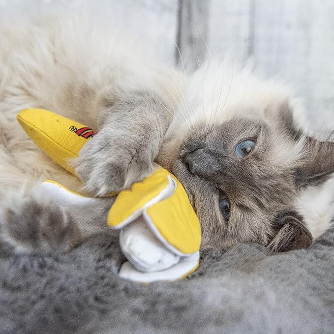 Yeowww!, Chi-CAT-a Catnip Peeled Banana Cat Toy - Image 5