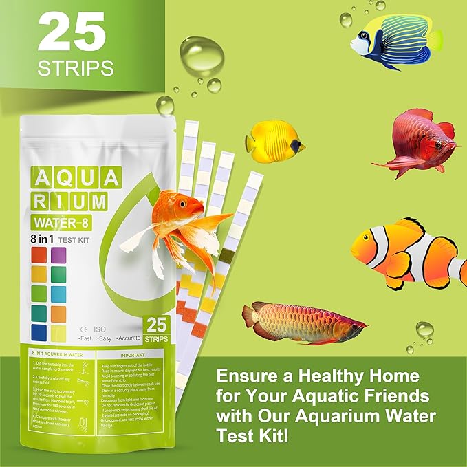 AAwipes Aquarium Ammonia Test Strips 8-in-1 |250 Strips Bag Packs| Quick & - Image 6