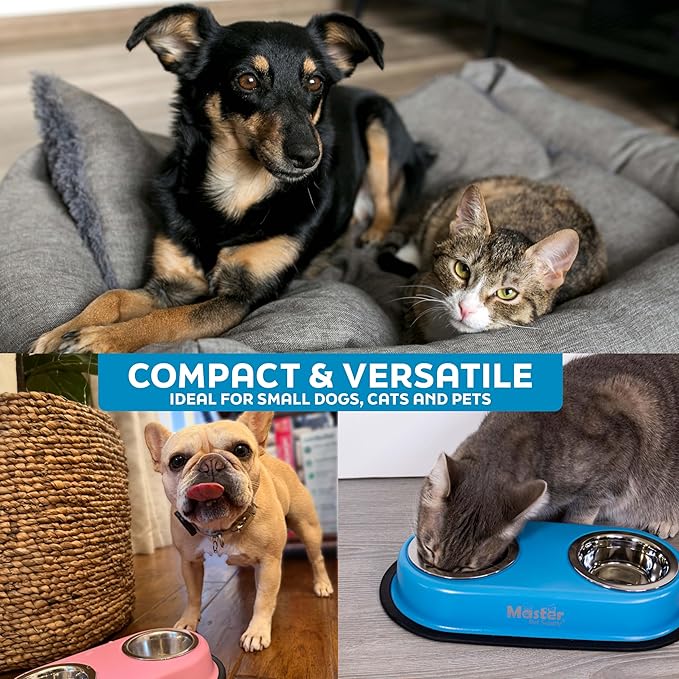 Master Pet Supply Double Dog Bowls Set - Image 7
